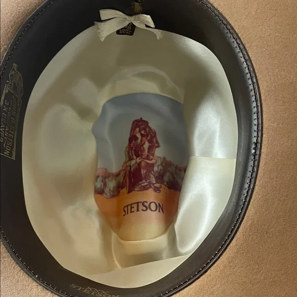Vintage 1970’s Stetson Western Beaver Cowboy Hat In Excellent Condition 6 7/8 - Picture 2 of 16